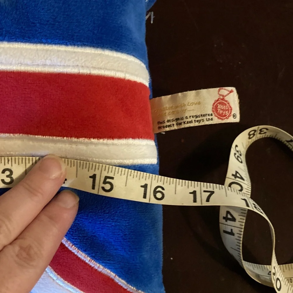 Bulldog Union Jack Dog Pillow - Blue, Red, and Tan